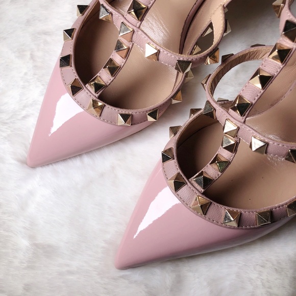 ❤️SOLD❤️Valentino rockstud pink slingbacks 35.5 - Picture 2 of 7